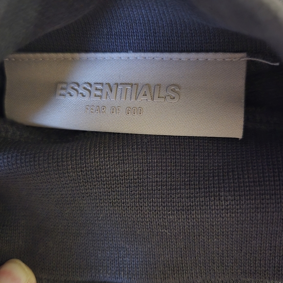 Fear of God Essentials 1977 MOCK Neck Sweatshirt 3/4 Sleeve Oversized - Picture 4 of 7